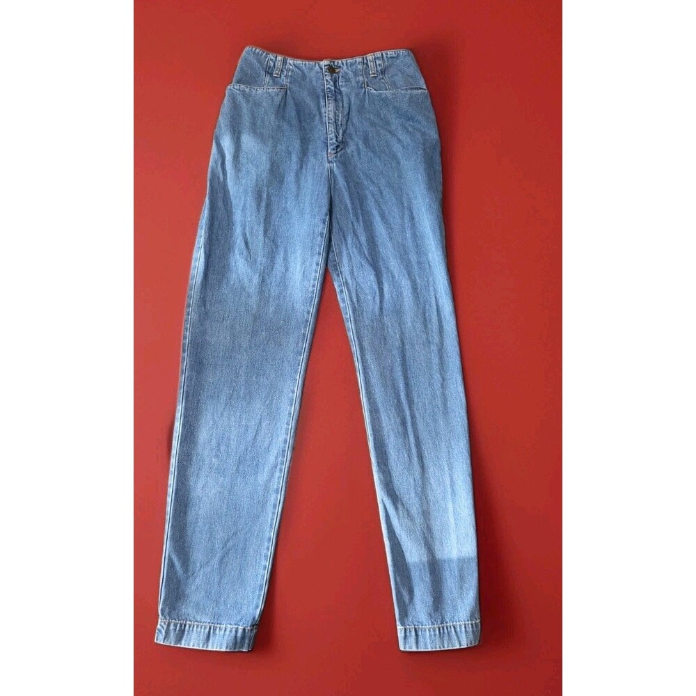 Vintage Eddie Bauer Mom Jeans Size 10 Tall High Waisted Tapered Leg Denim 2002